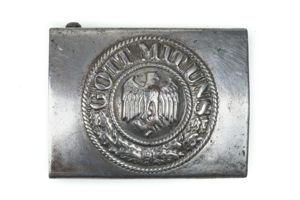 Steel Heer belt buckle marked RZM M4/44