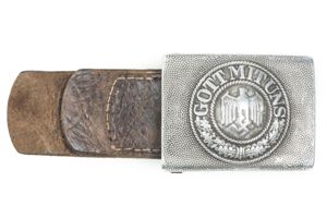 Tabbed Aluminum Heer belt buckle