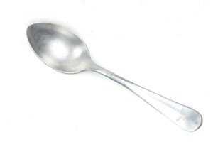 Aluminum Luftwaffe tea spoon marked FLUV and IGK & F …