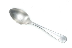 Aluminum Luftwaffe tea spoon marked FLUV and IGK & F …