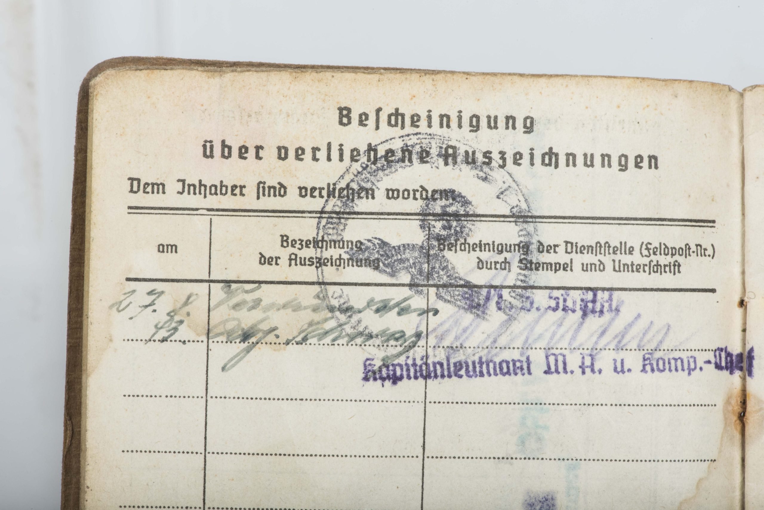 Kriegsmarine Soldbuch to Hans Hofmann, Marine Artillerie Abteilung 621, Ostsee Konstanza — image 11