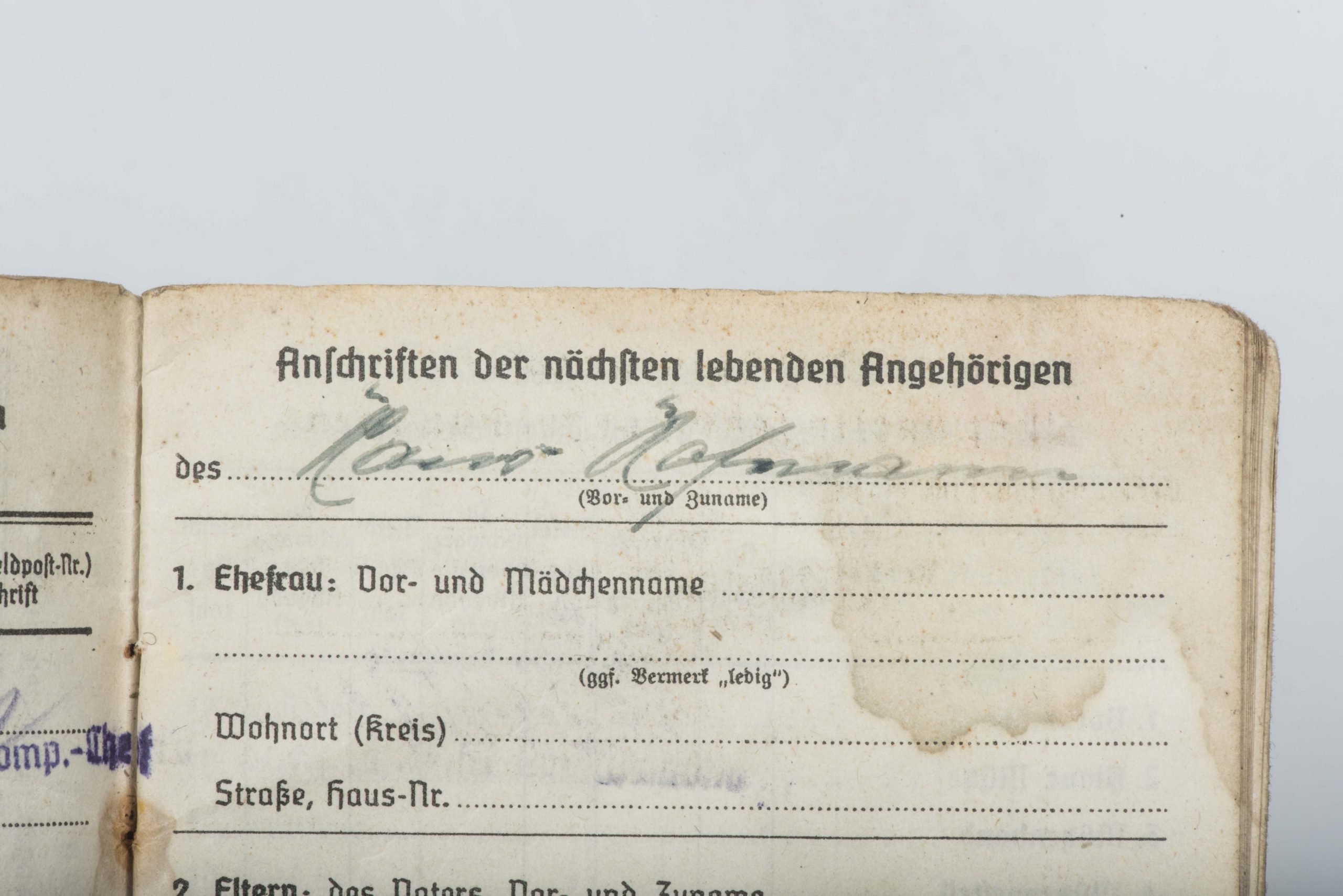 Kriegsmarine Soldbuch to Hans Hofmann, Marine Artillerie Abteilung 621, Ostsee Konstanza — image 12