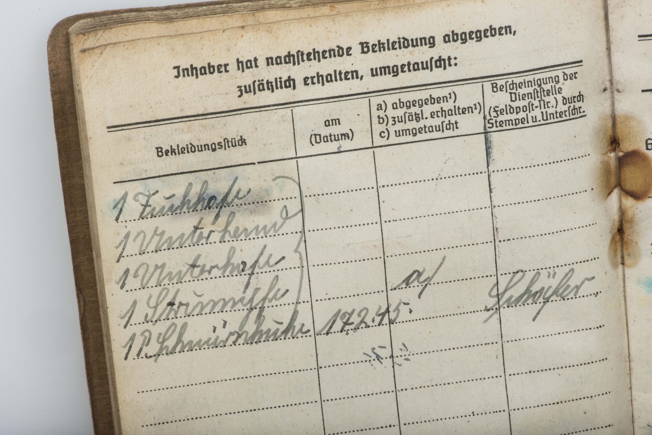 Kriegsmarine Soldbuch to Hans Hofmann, Marine Artillerie Abteilung 621, Ostsee Konstanza — image 18