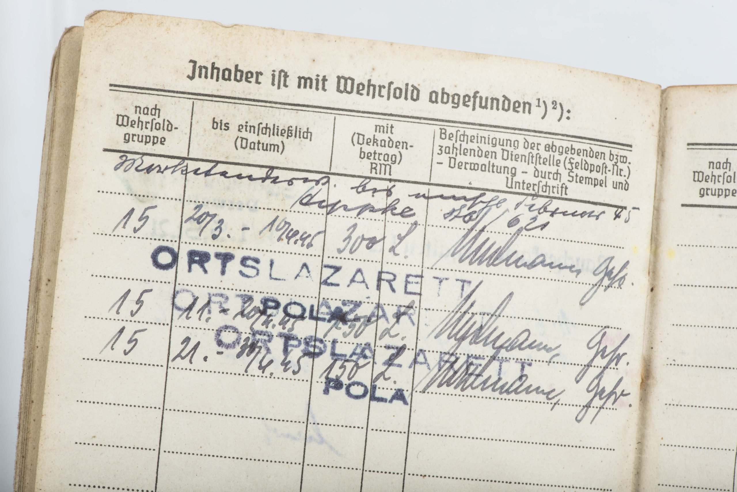 Kriegsmarine Soldbuch to Hans Hofmann, Marine Artillerie Abteilung 621, Ostsee Konstanza — image 29