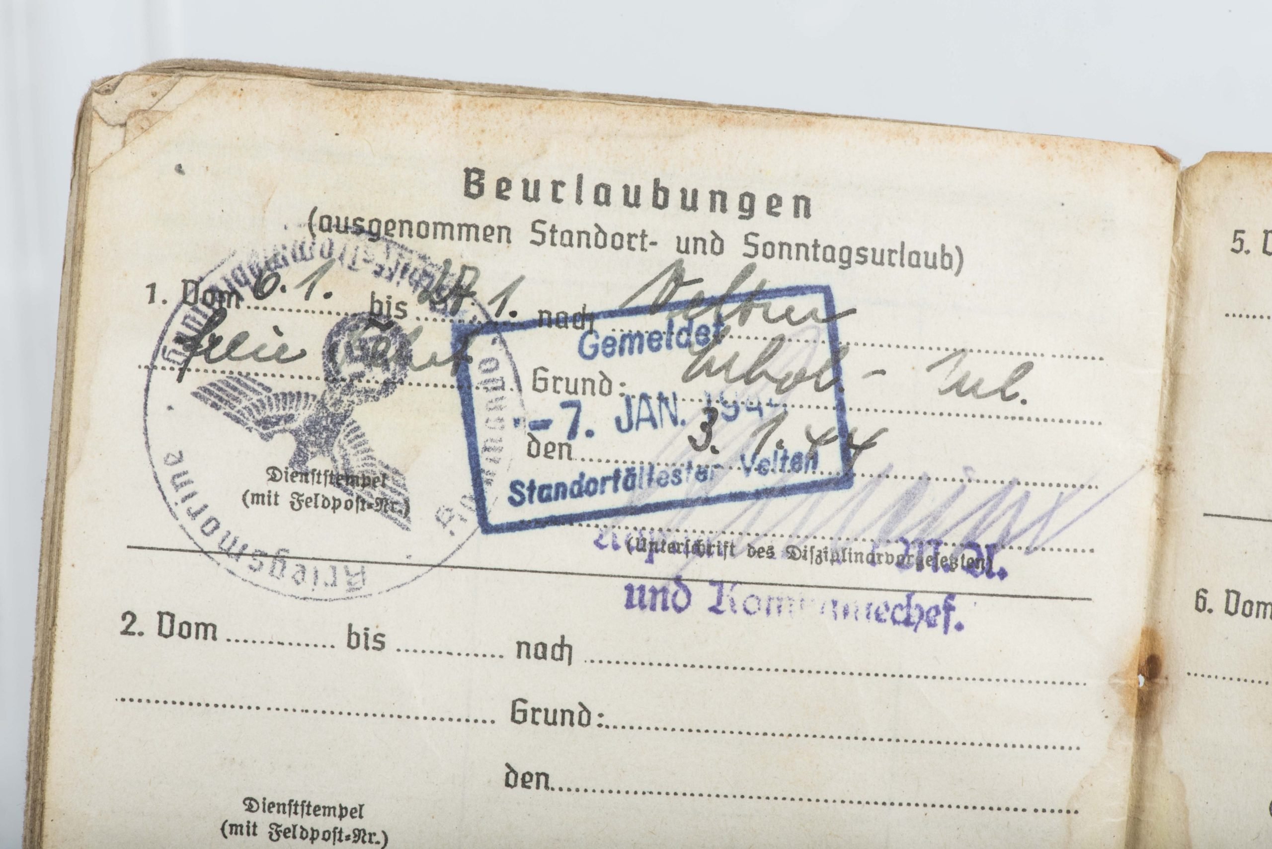 Kriegsmarine Soldbuch to Hans Hofmann, Marine Artillerie Abteilung 621, Ostsee Konstanza — image 30