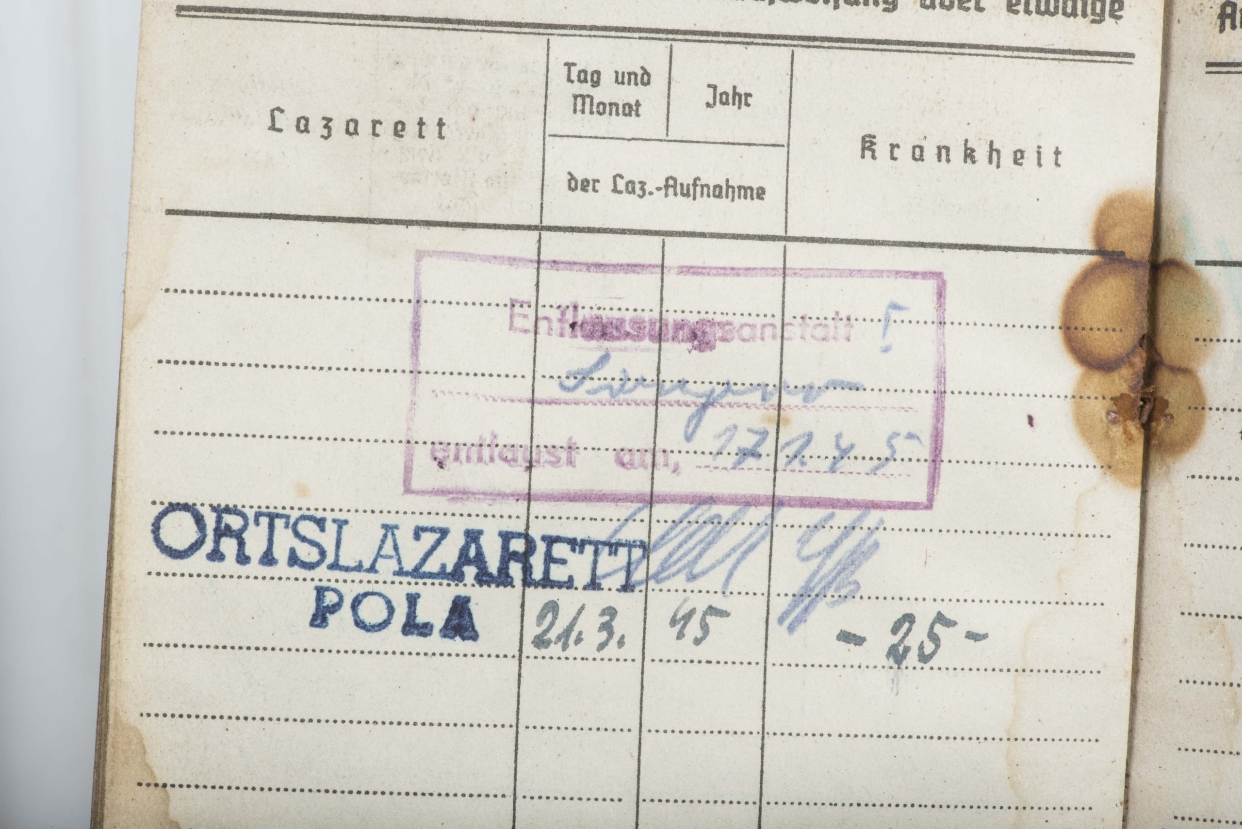 Soldbuch of Walther Otto, St.-Kp./Ld.-Sch.-Ers.-Batl. 1/13 — image 23