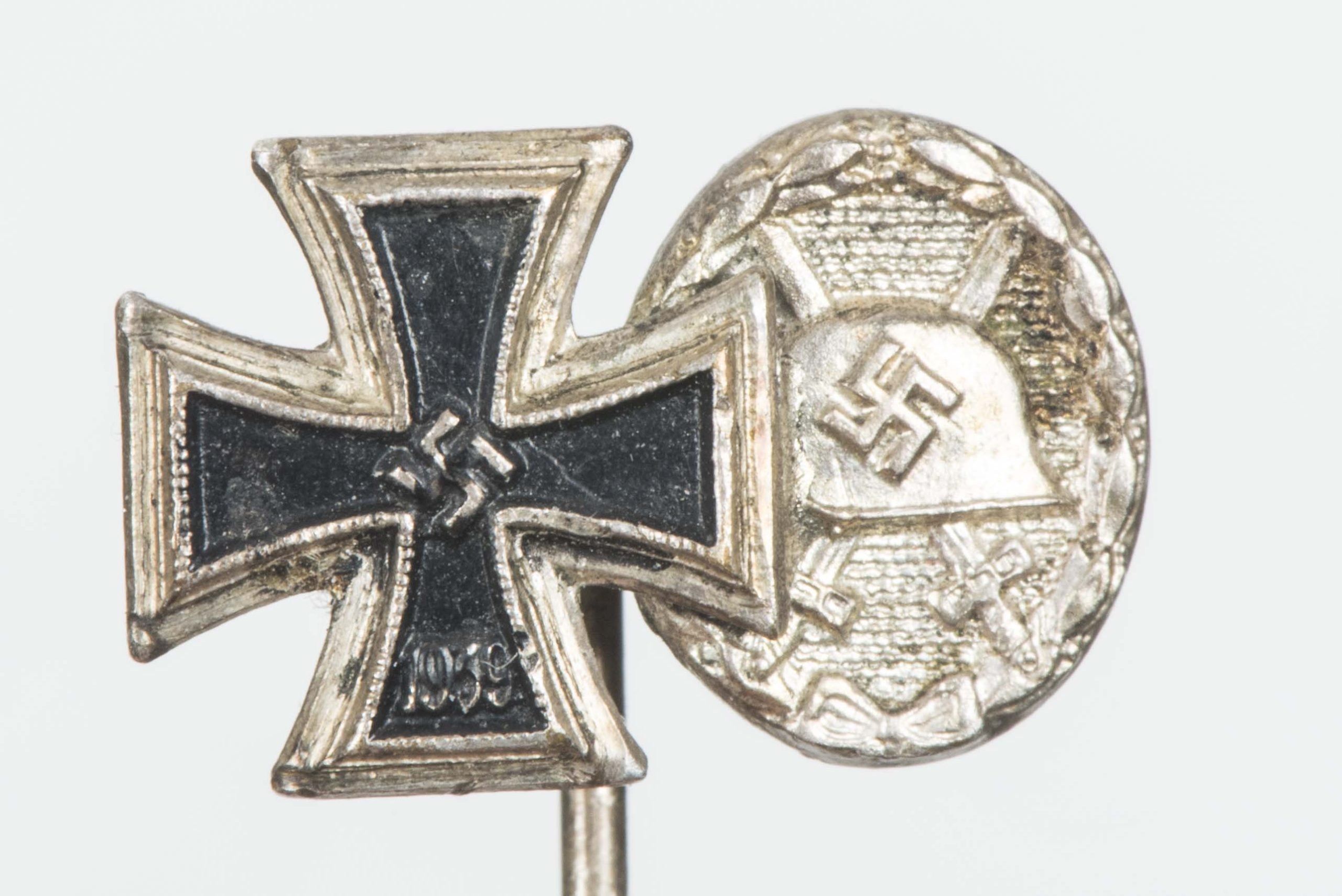 Iron Cross first class and Silver Wound Badge stickpin — image 3