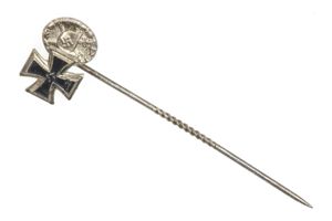 Iron Cross first class and Silver Wound Badge stickpin