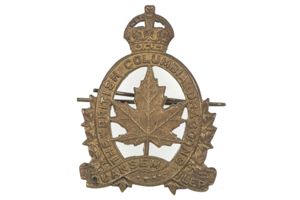 Canadian capbadge The British columbian Dragoons regiment