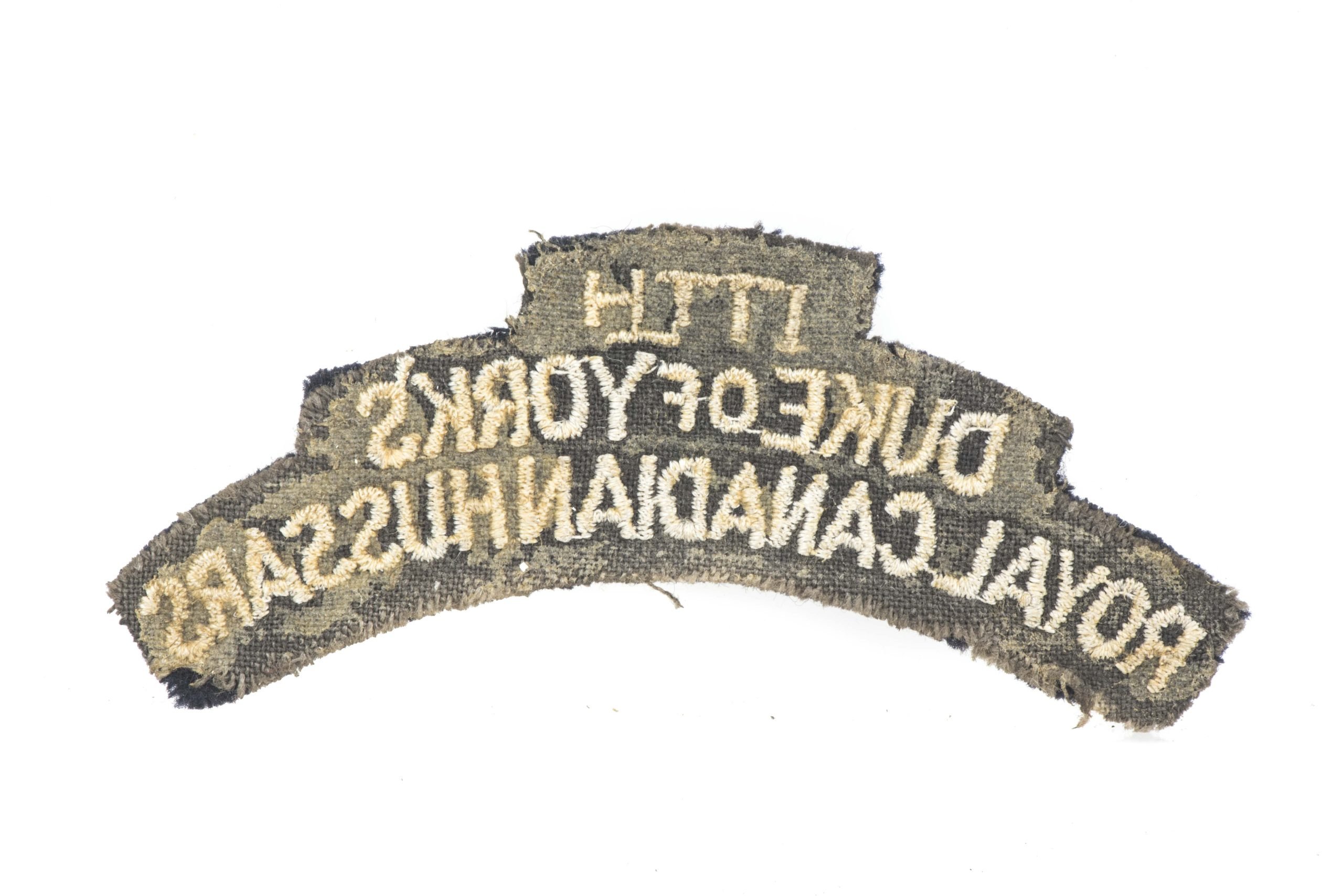 Canadian shouldertitle 17th Duke of York's Royal Canadian Hussars regiment — image 2