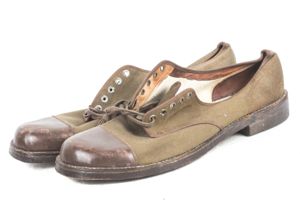 Canadian Plimsolls marked McDonald Shoe Co, Montreal 1942