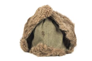 Japanese EM / NCO army fur lined field cap