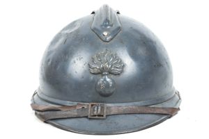 French M1915 Adrian helmet with German inscriptions