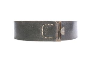 Leather equipment belt size 90 marked Lohmann Werke A.G. 1942