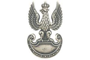 Rare British made Polish eagle cap badge