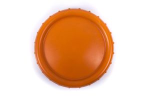 First pattern orange butterdish marked 3X/K