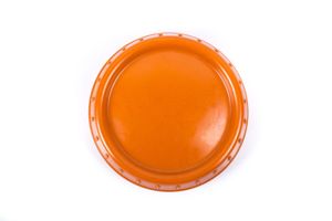 Second pattern orange butterdish marked AA/K