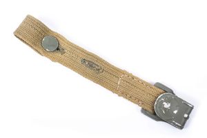 Pre war short gasmask canister strap marked 1938