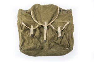 Tropical rucksack with rare carrying straps