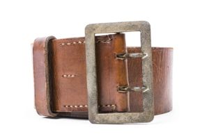 Double claw brown officers belt or Zweidorn