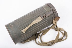 Rare communications M38 gasmask with case and straps