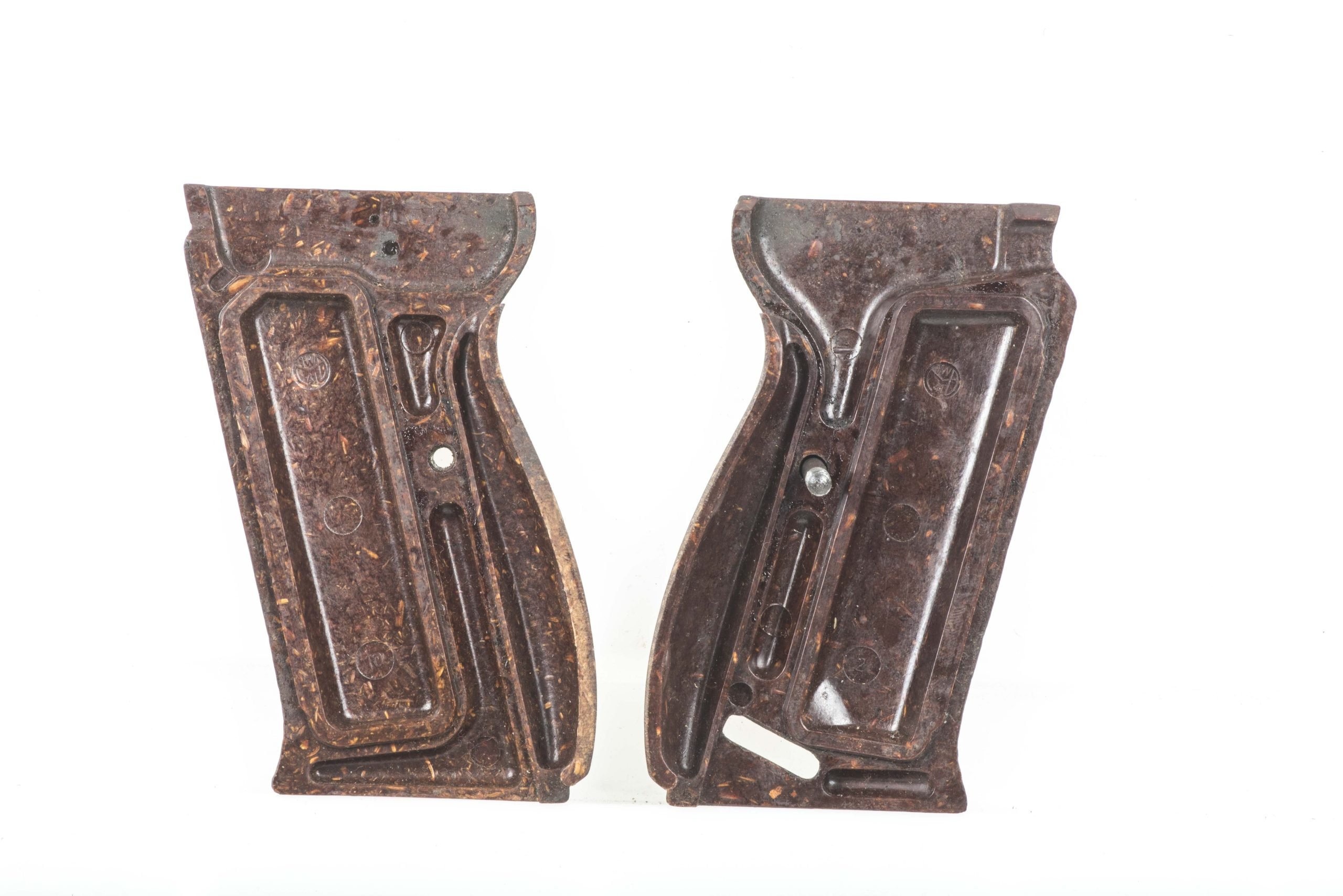 Bakelite P38 grip plates marked 1W 41 — image 2
