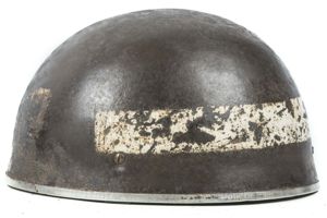Modified British paratrooper helmet marked G&S 1943