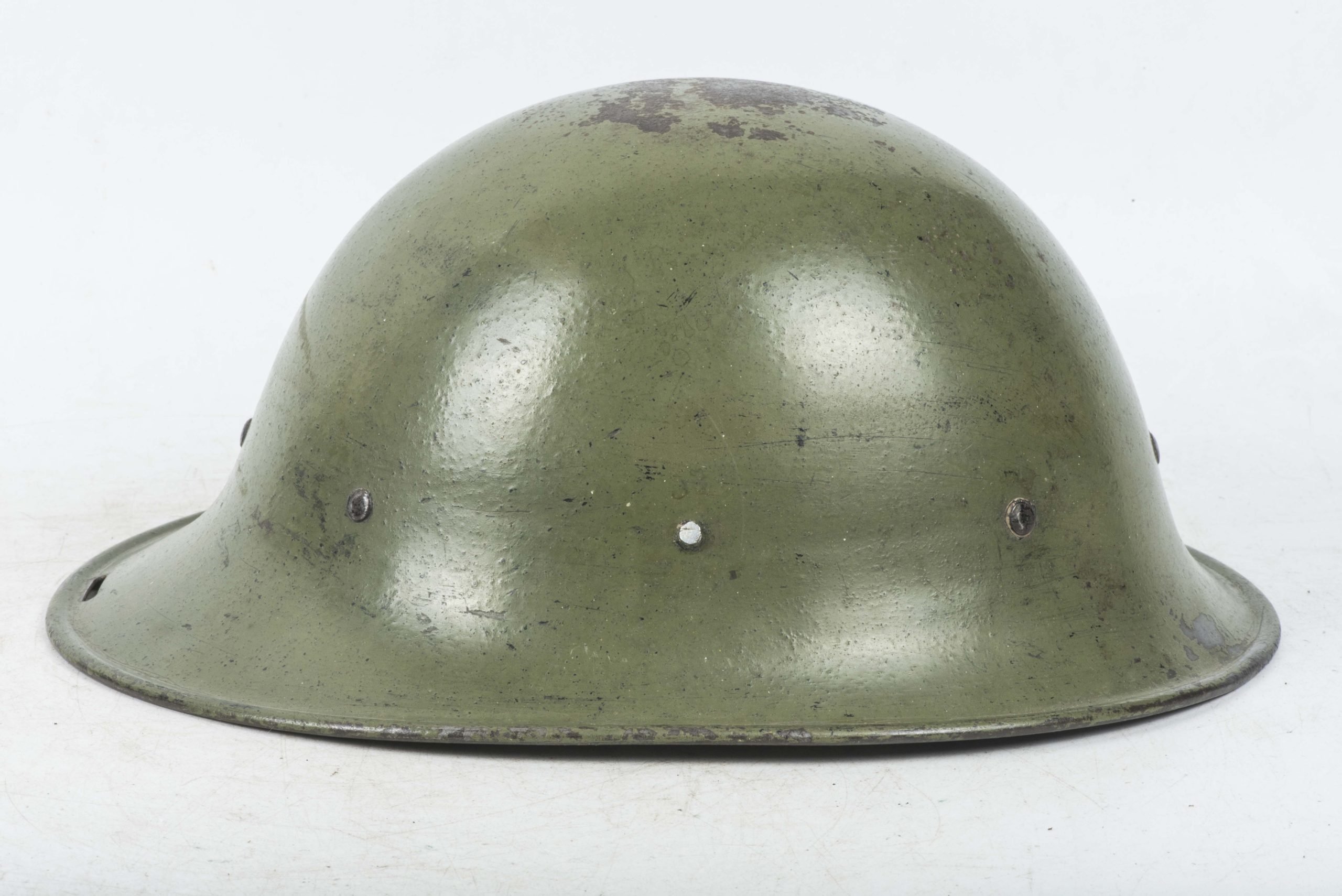 Rare Dutch M16 D helmet named V.D. Ploeg marked CM1928 — image 2