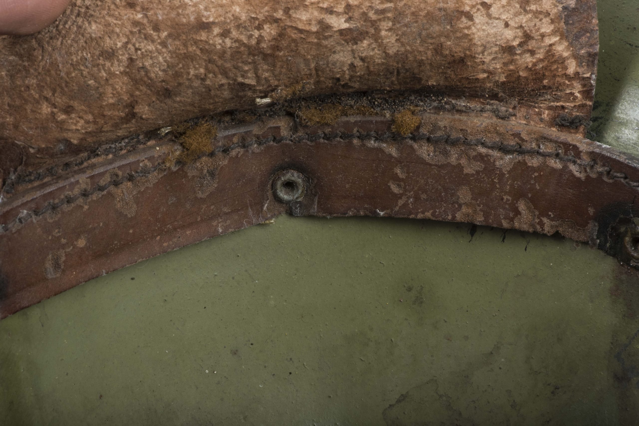 Rare Dutch M16 D helmet named V.D. Ploeg marked CM1928 — image 21