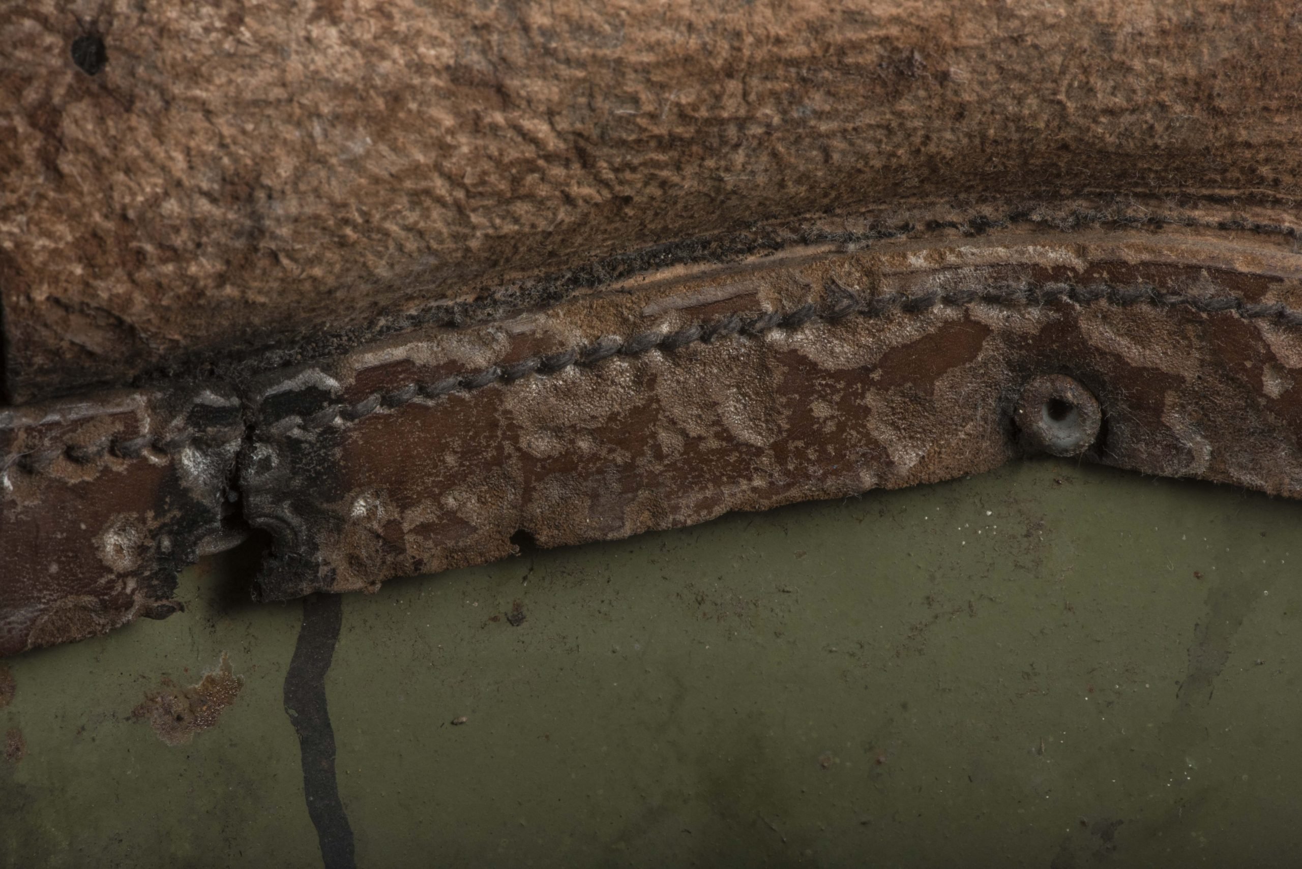 Rare Dutch M16 D helmet named V.D. Ploeg marked CM1928 — image 23