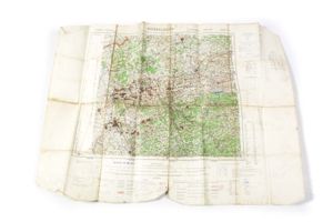 British map 1:250.000 Düsseldorf 1944