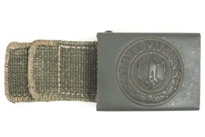 Steel tropical Heer belt buckle marked H.A. 41