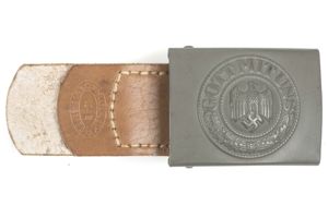 Steel tabbed Heer belt buckle marked Noelle & Hüeck, Lüdenscheid …