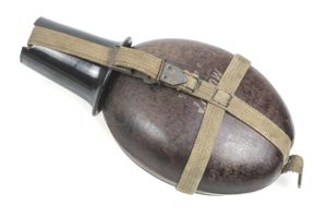 Coconut canteen marked HRE 42 named Wilhelm V. Lossow