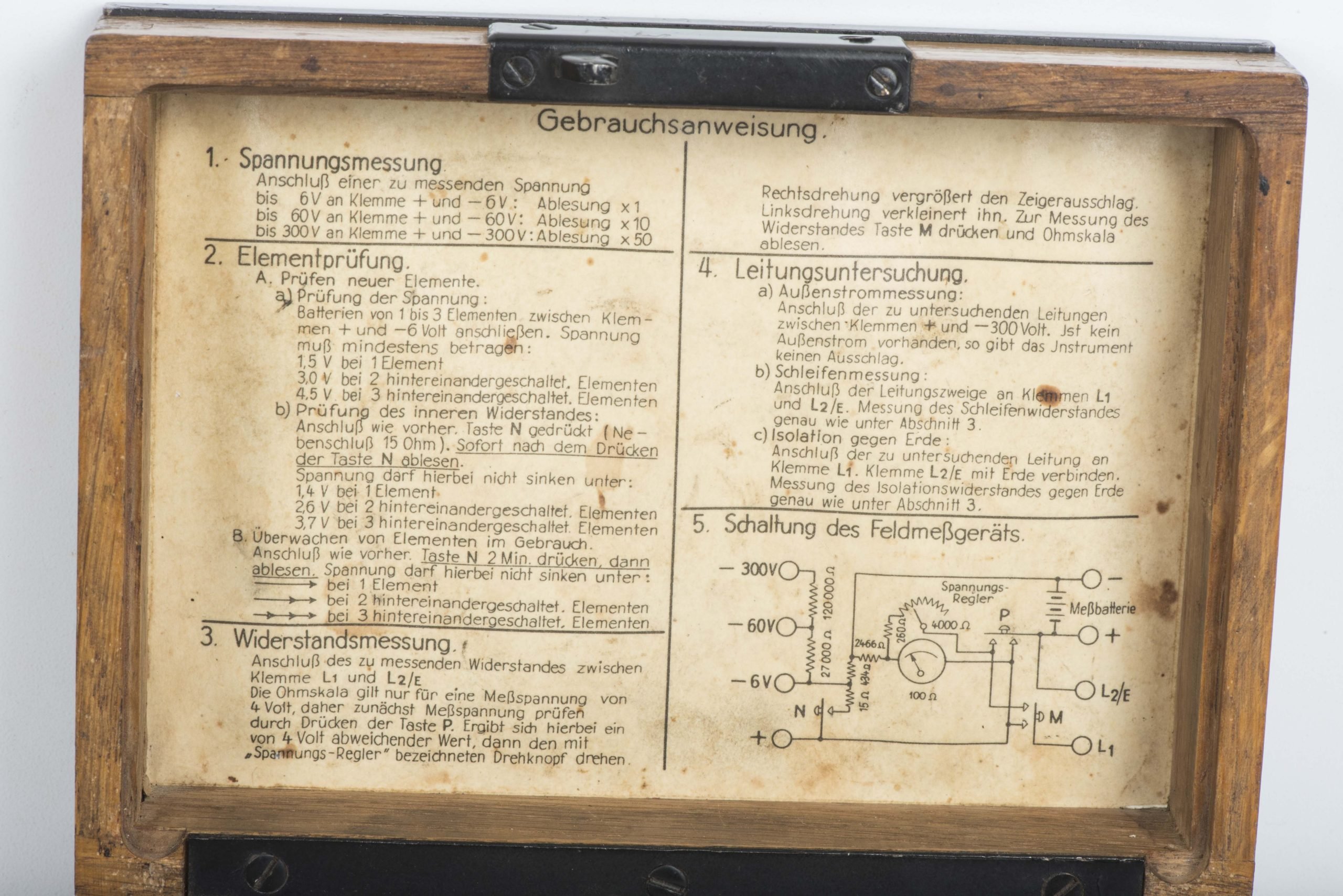 Wehrmacht issue volt meter — image 3