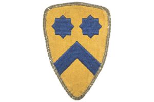 US 2nd Cavalry Division patch – greenback