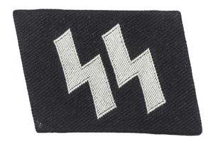 Waffen-SS BeVo EM / NCO runic collar tab