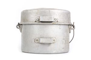 Italian messkit with trench art machinegun