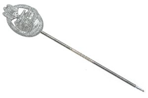 Miniature panzer assault badge pin