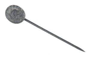 Miniature black wound badge pin