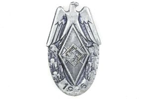 Hitlerjugend Siegernadel badge 1936 marked Hillenbrand Bröer, Lüdenscheid