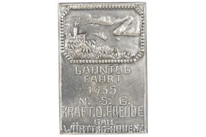Tinnie Lahntal Fahrt 1935 NSG Kraft D. Freude Württemberg Hohenzallern