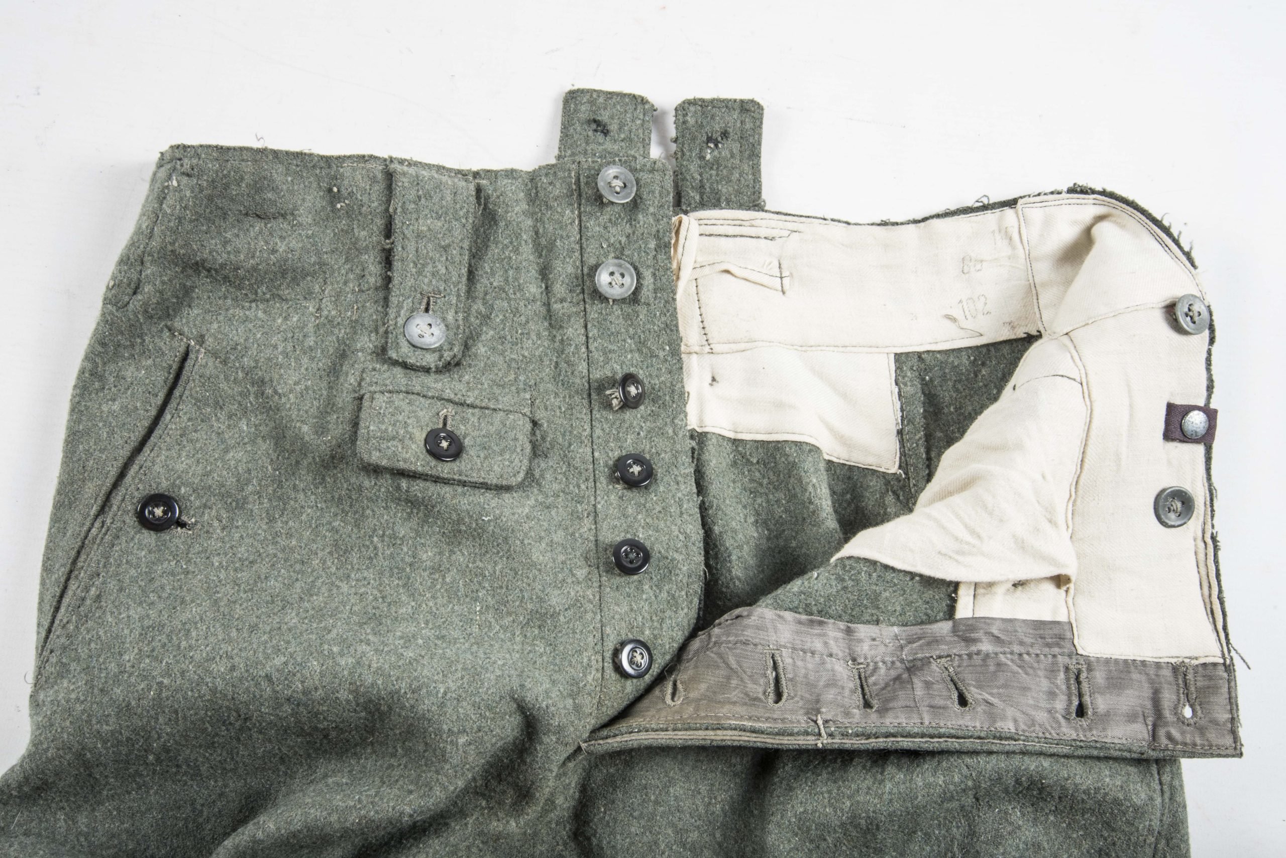 Late war modified Waffen-SS M43 trousers or keilhosen — image 4