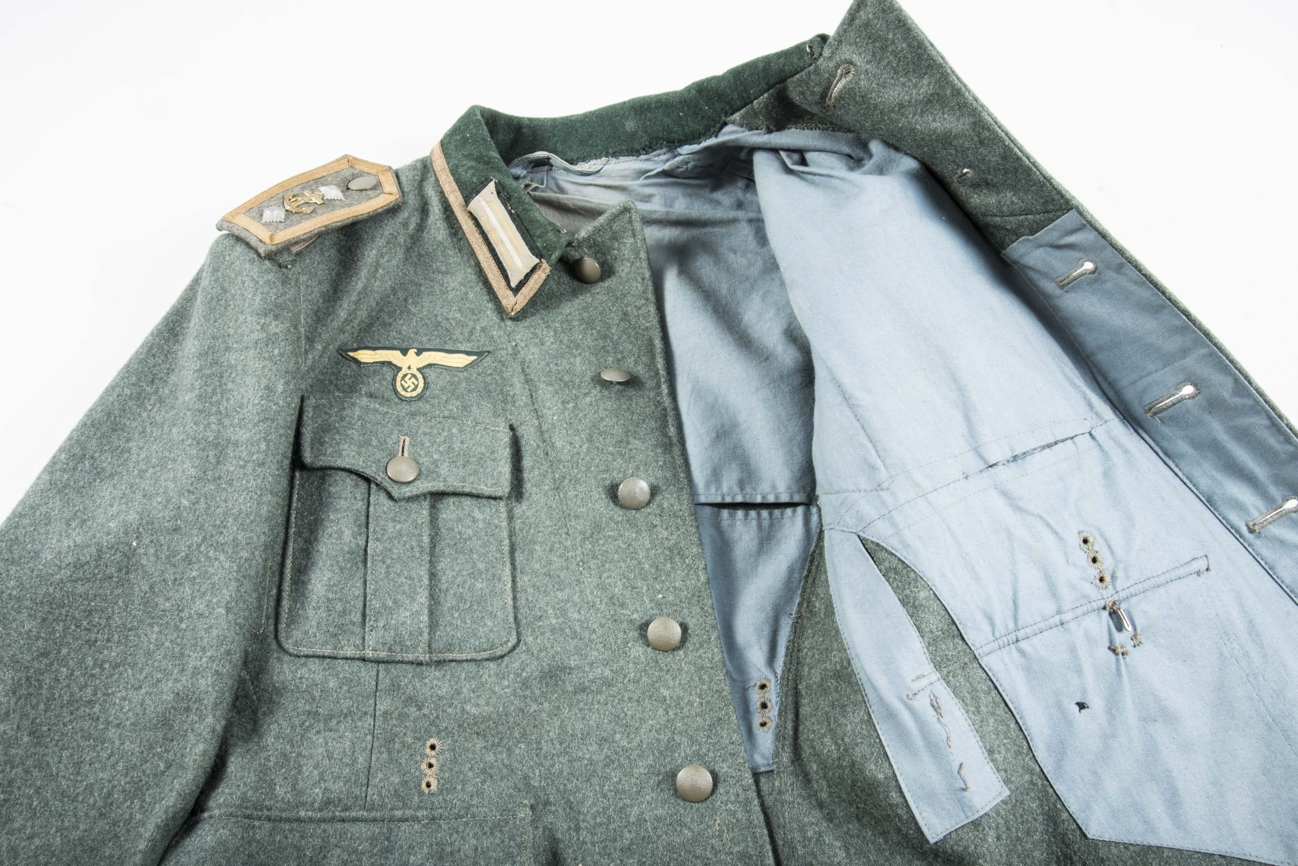 Rare Dutch made NCO Küstenartillerie field blouse marked A40 — image 20