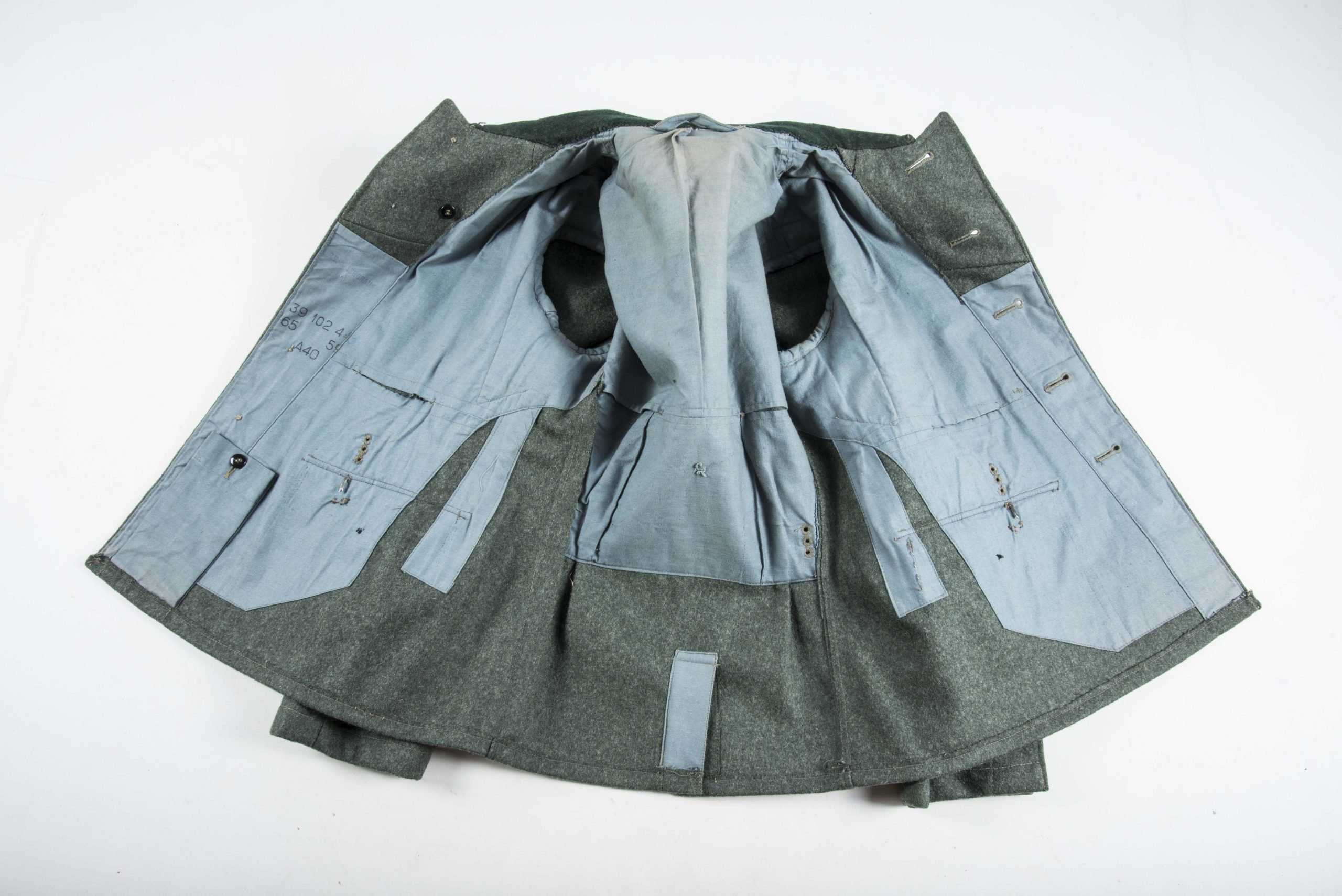 Rare Dutch made NCO Küstenartillerie field blouse marked A40 — image 8