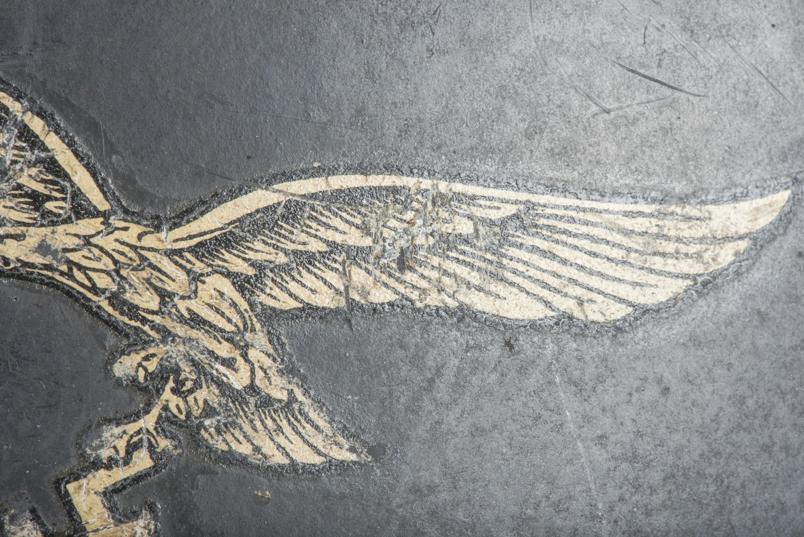 Q66 M35 double decal Luftwaffe helmet — image 13