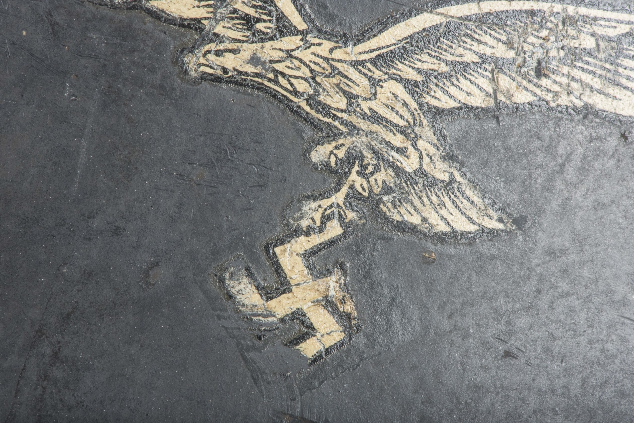 Q66 M35 double decal Luftwaffe helmet — image 14