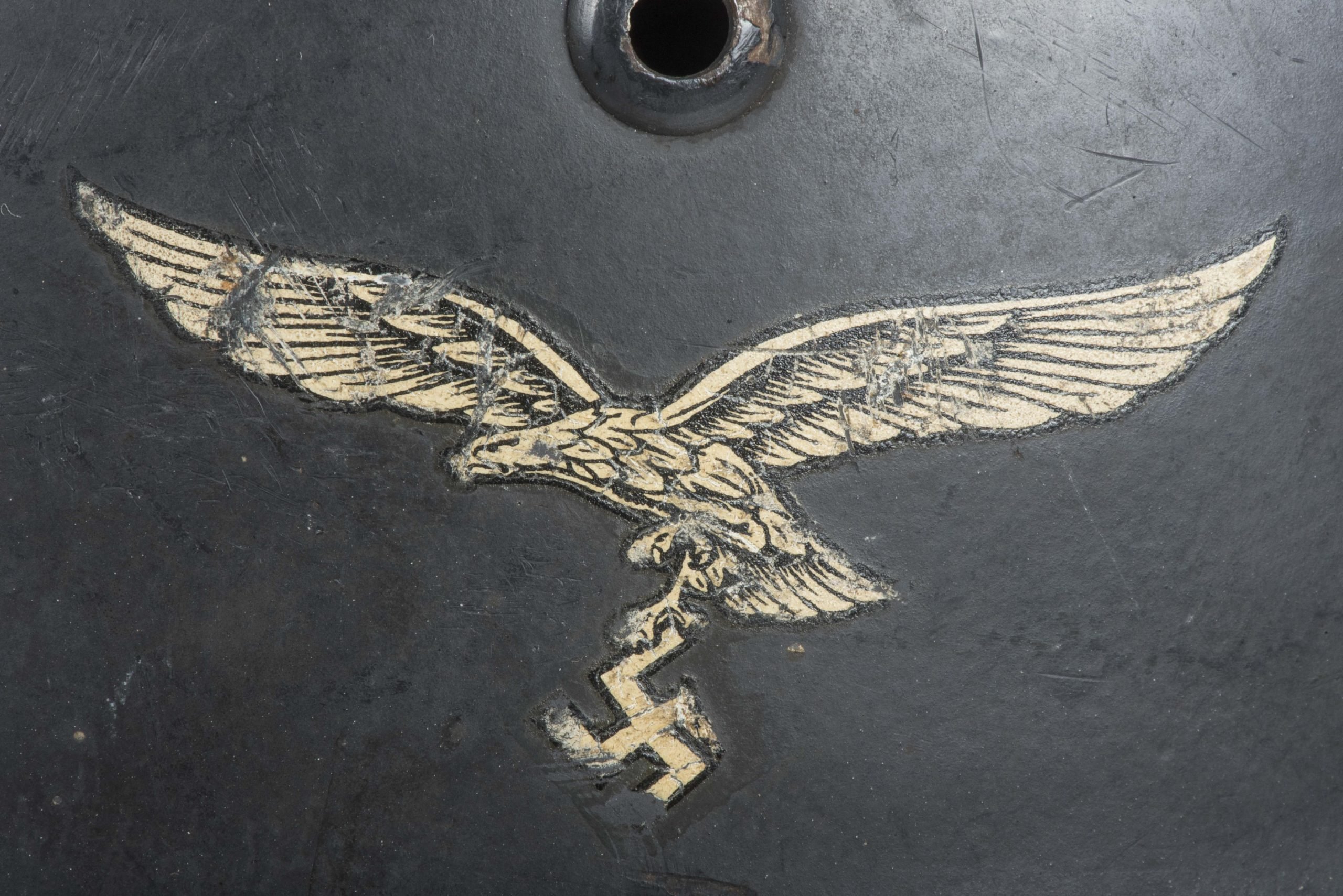 Q66 M35 double decal Luftwaffe helmet — image 6