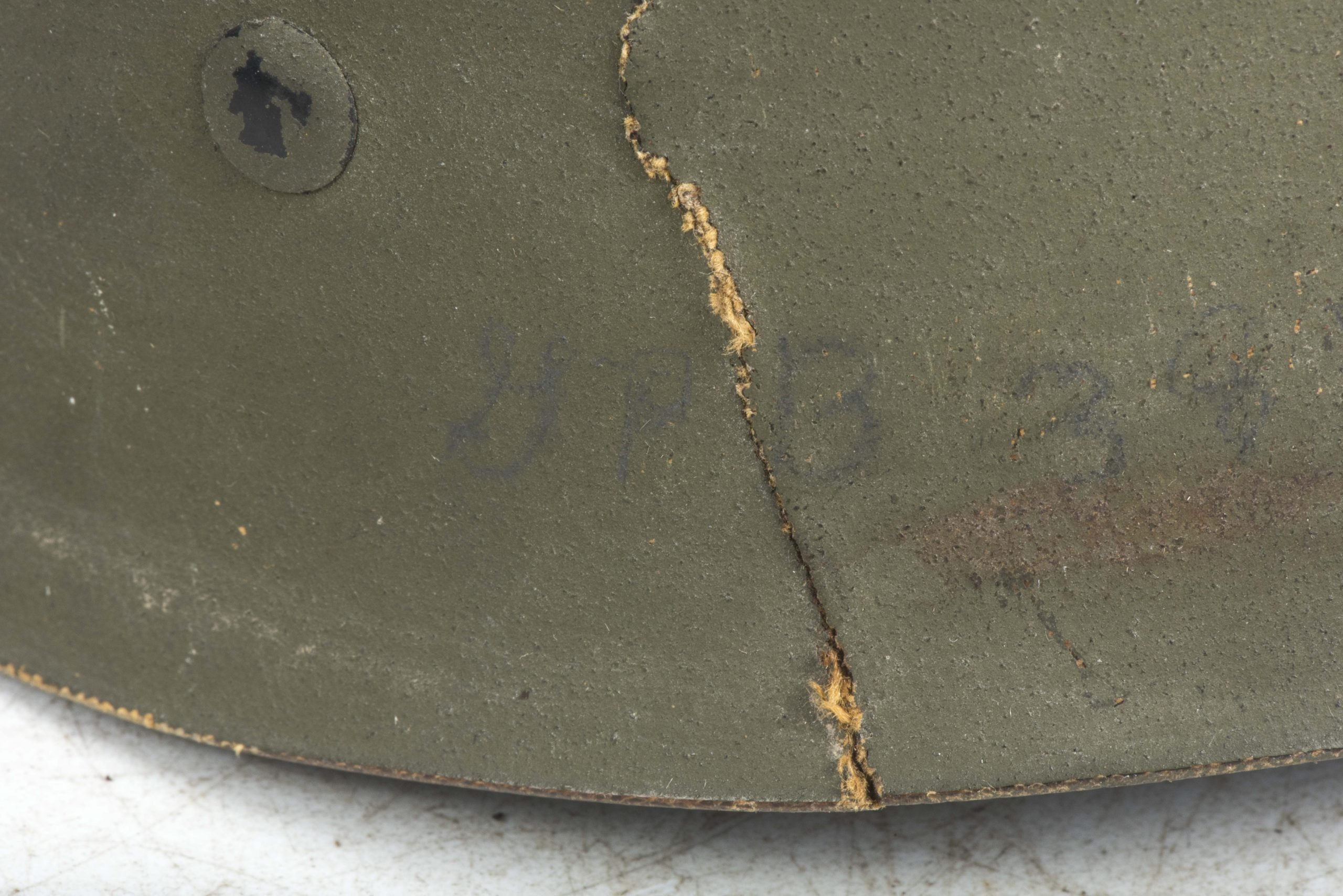 US M1 helmet liner marked IMP ID'ed 39759353 — image 10