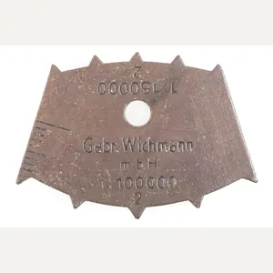 Period mapcase Ruler marked Gebr. Wichmann m.B.H.